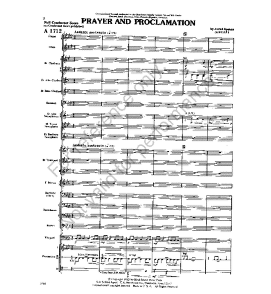 Prayer and Proclamation