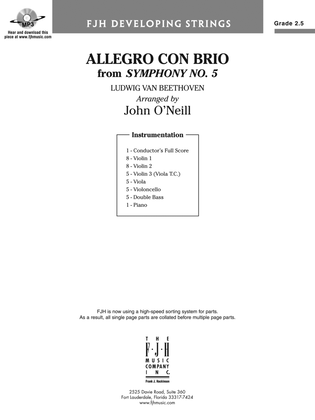 Allegro con brio from Symphony No. 5: Score