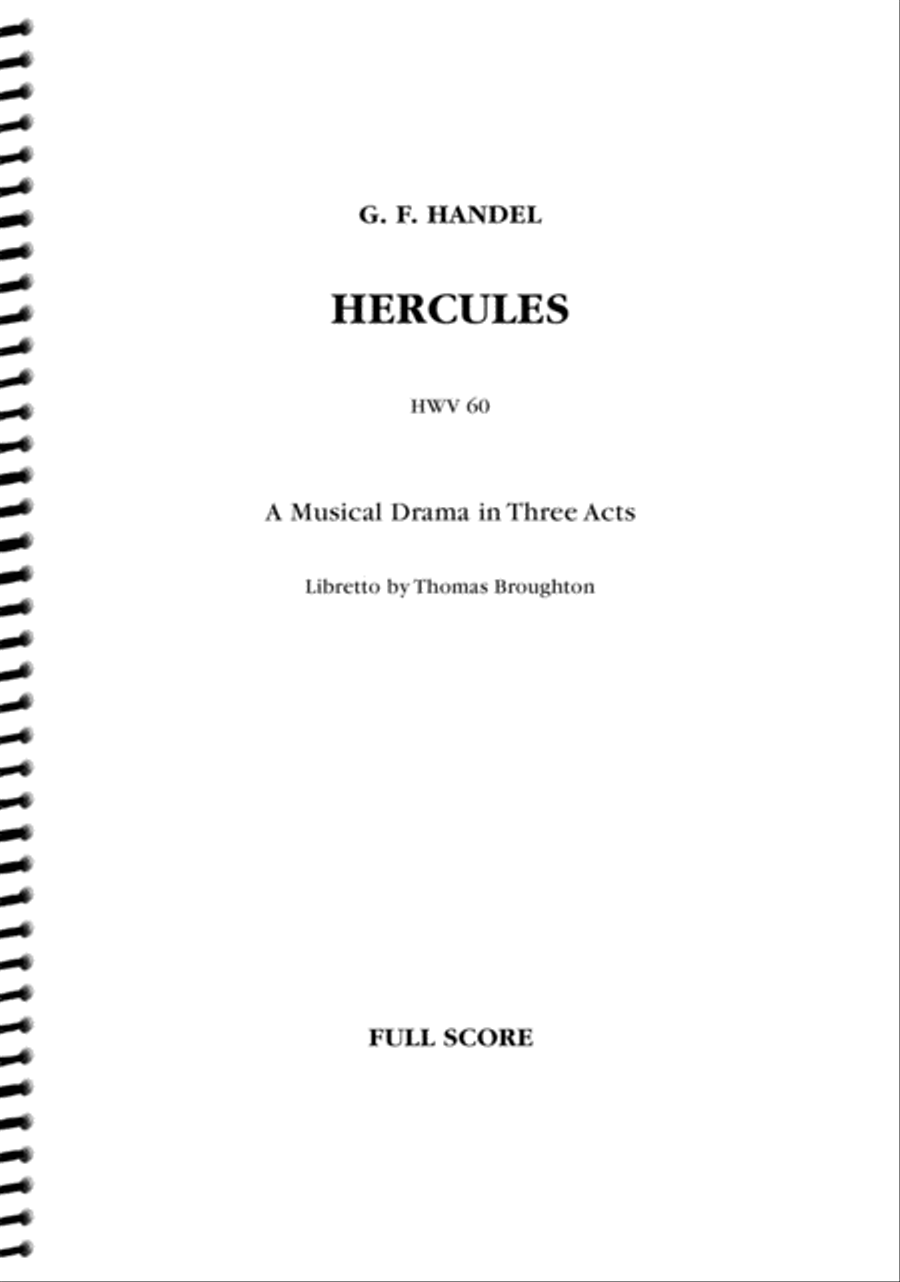 Hercules HWV 60 Choir scores gallery preview page 1