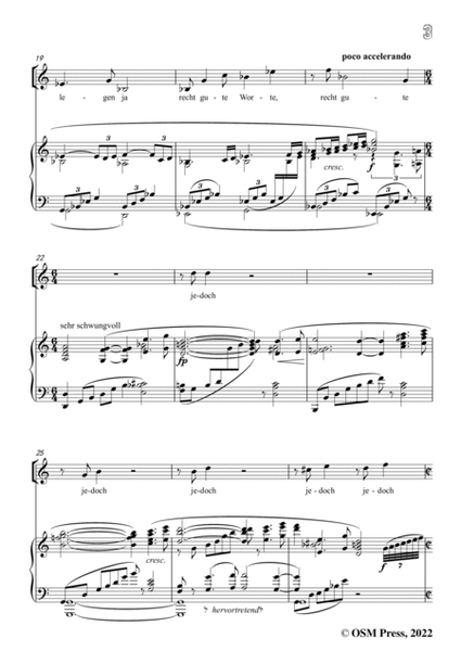 Richard Strauss-Sein wir wieder gut,from Ariadne auf Naxos,in C Major,for Voice and Piano