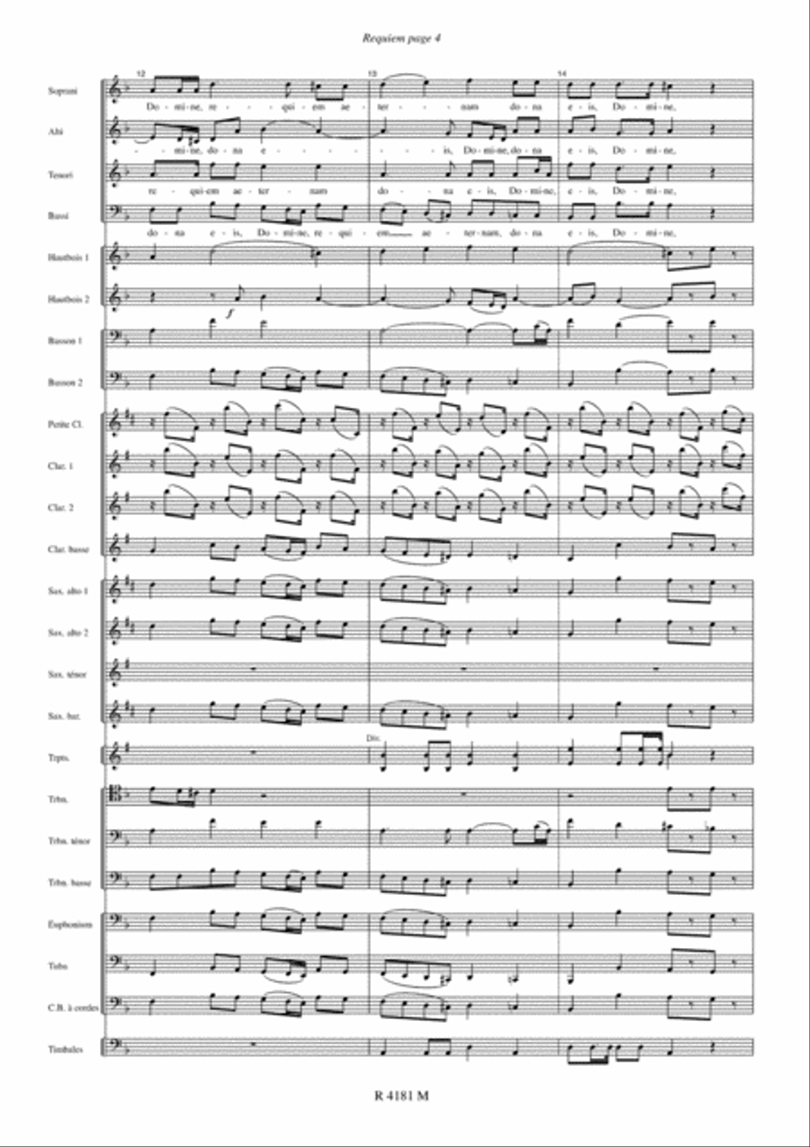 Requiem Concert Band scores gallery preview page 5