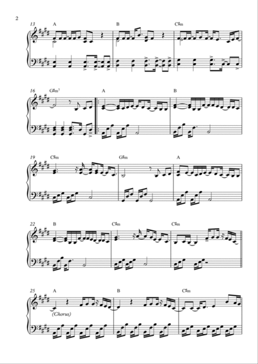 We Don't Talk Anymore We Don't Talk Anymore Piano Solo scores gallery preview page 2