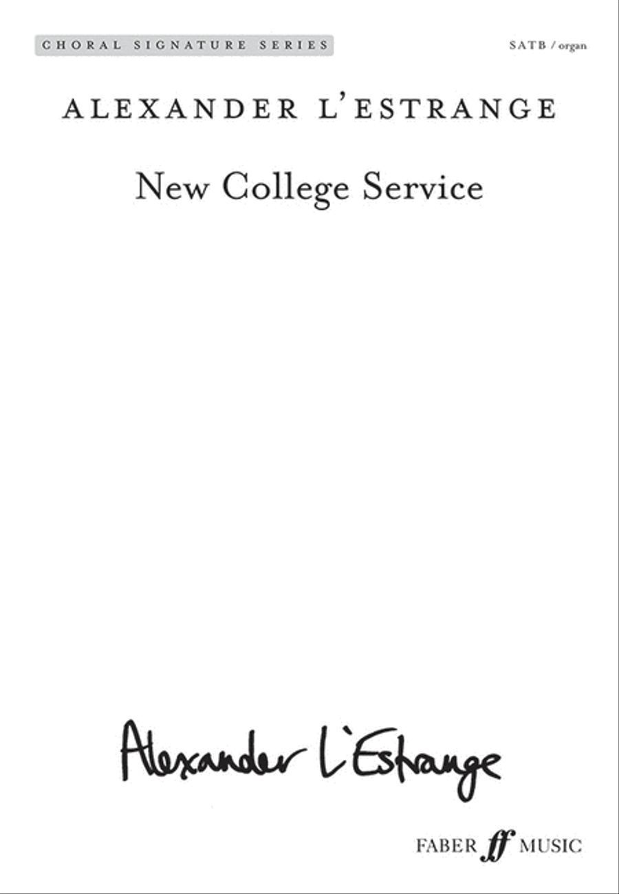 New College Service New College Service 4-Part scores gallery preview page 1