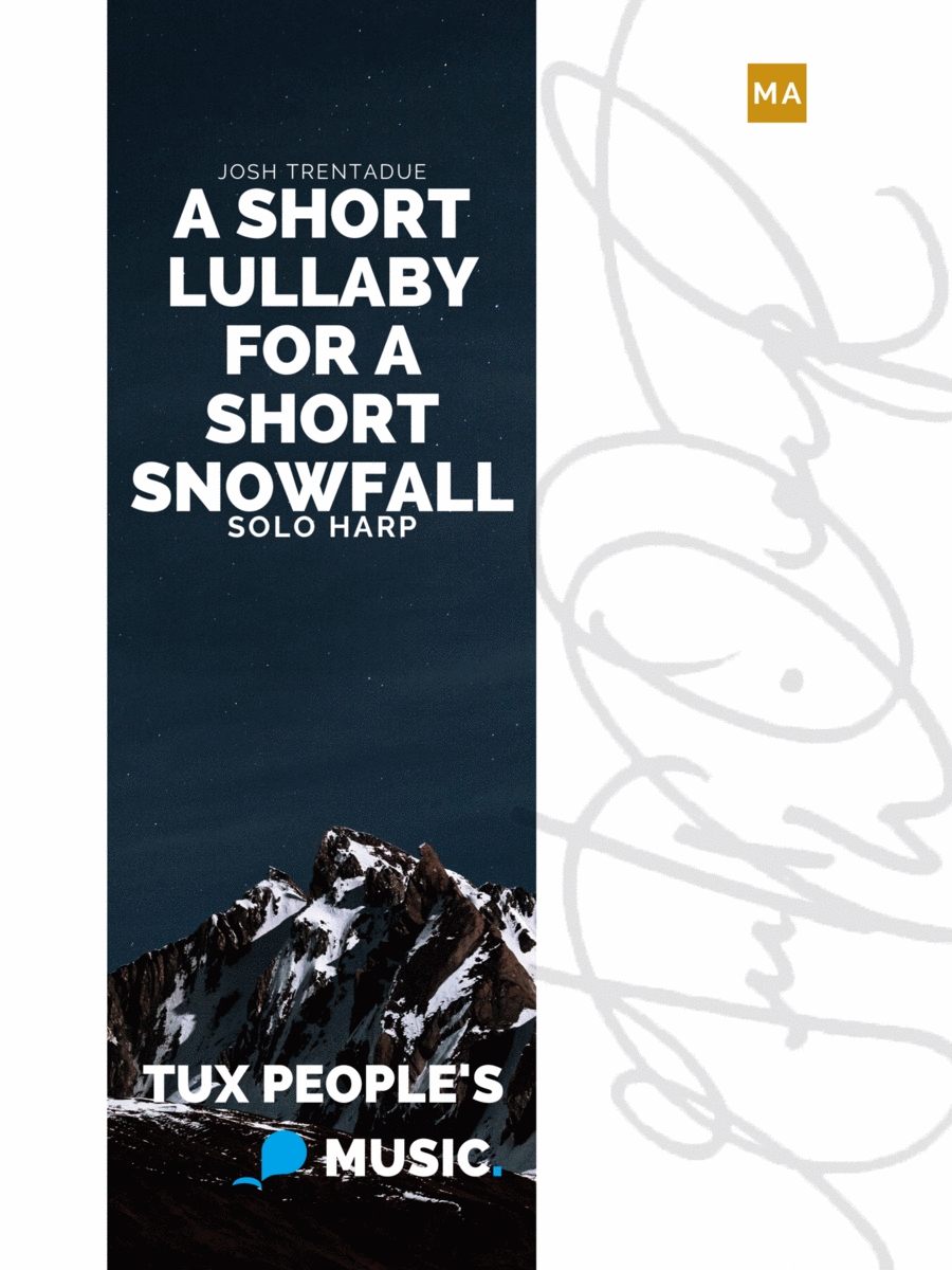 A short lullaby for a short snowfall Pedal Harp scores gallery preview page 1
