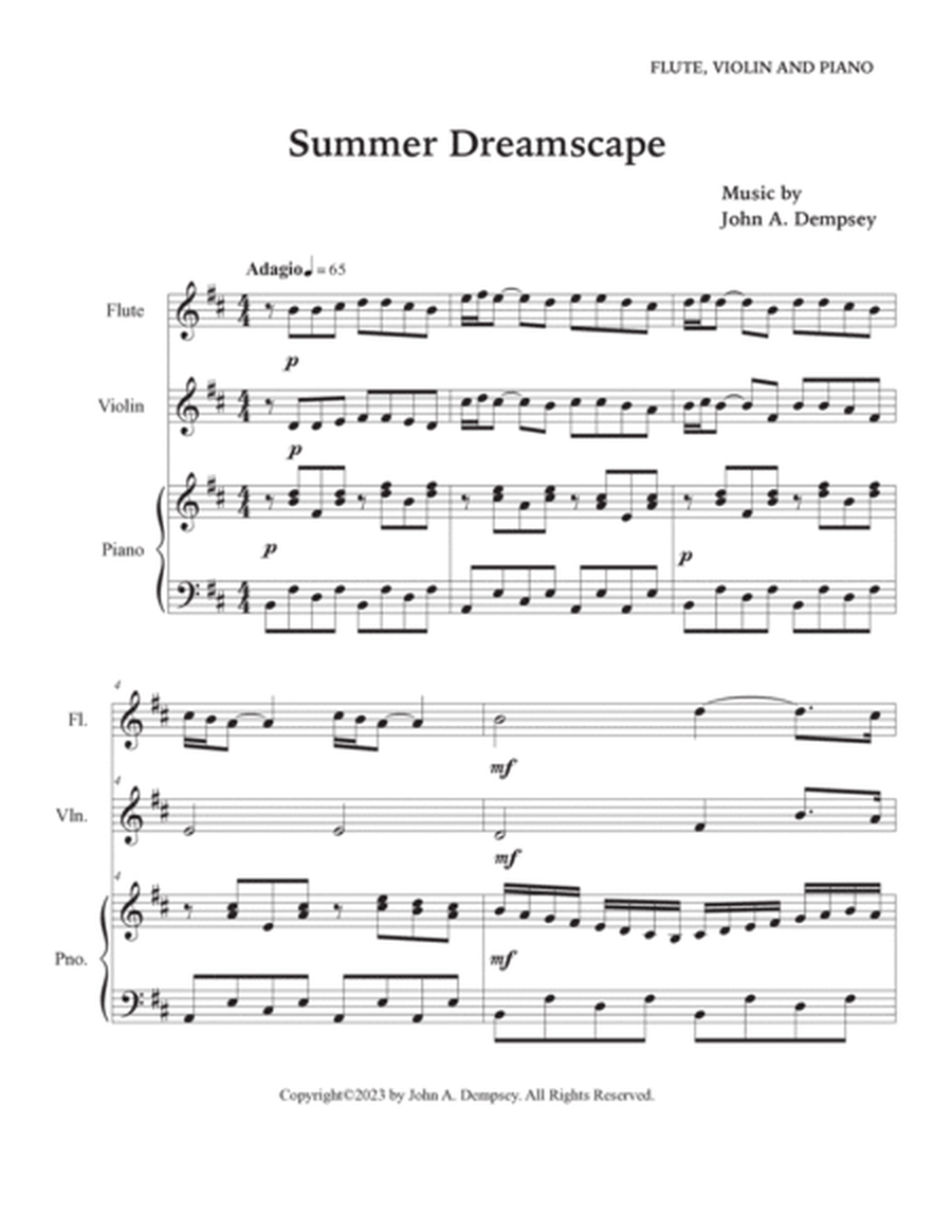Summer Dreamscape (Trio for Flute, Violin and Piano) image number null