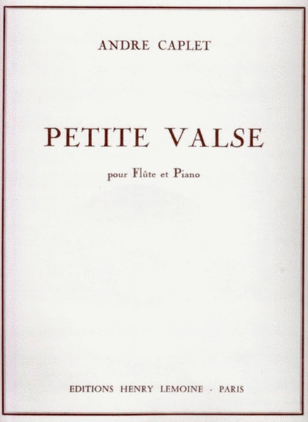 Caplet - Petite Valse Flute/Piano