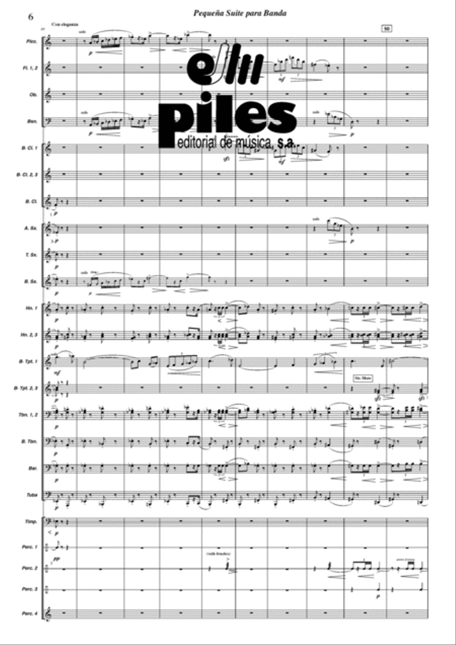 Pequena Suite para Banda Pequena Suite para Banda Concert Band scores gallery preview page 7