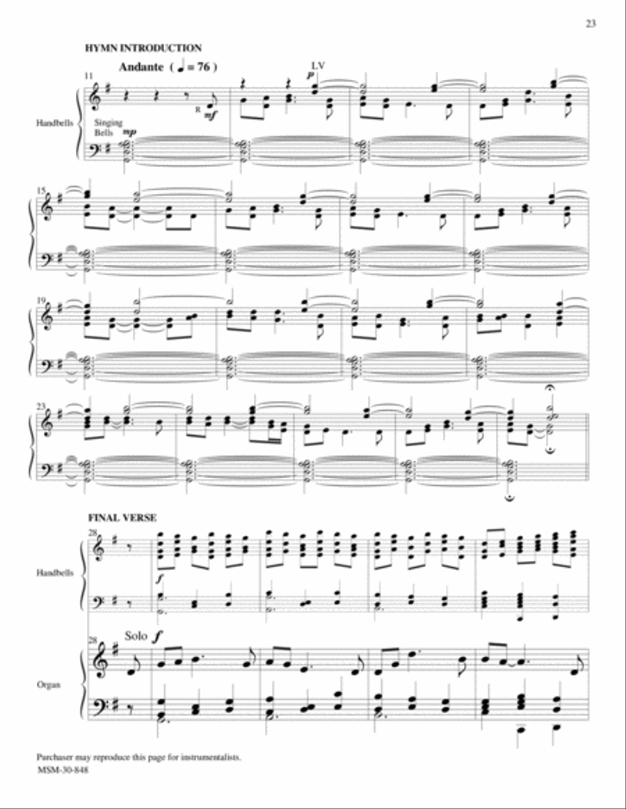 HOW CAN I KEEP FROM SINGING from Let Praises Ring, V3 5-Octaves scores gallery preview page 2