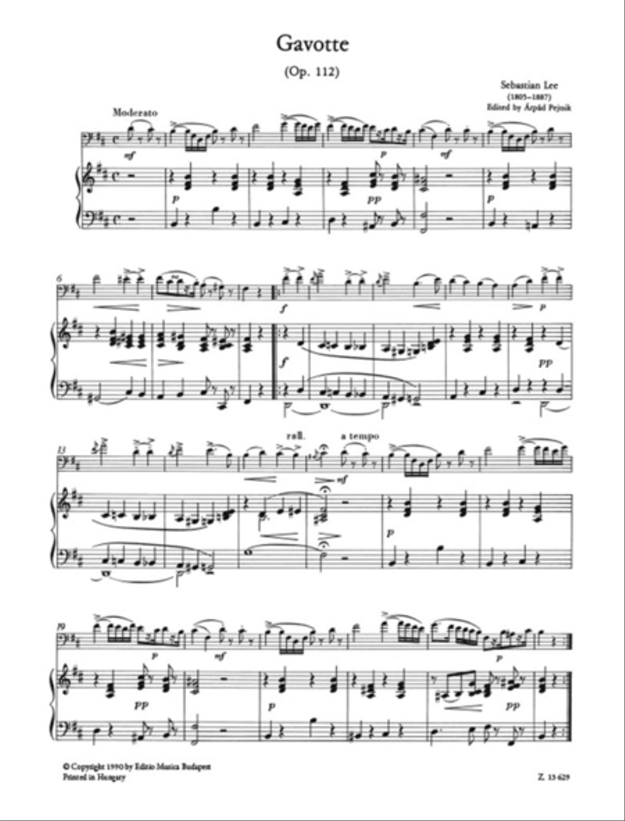 Gavotte op. 112 Gavotte op. 112 Piano Accompaniment scores gallery preview page 2
