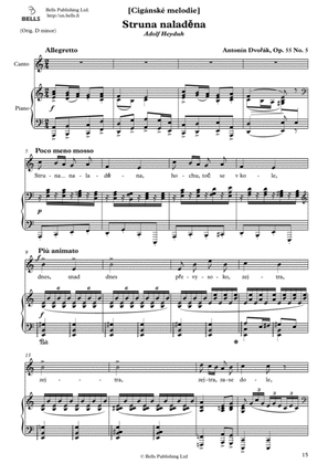 Book cover for Struna naladena, Op. 55 No. 5 (A minor)