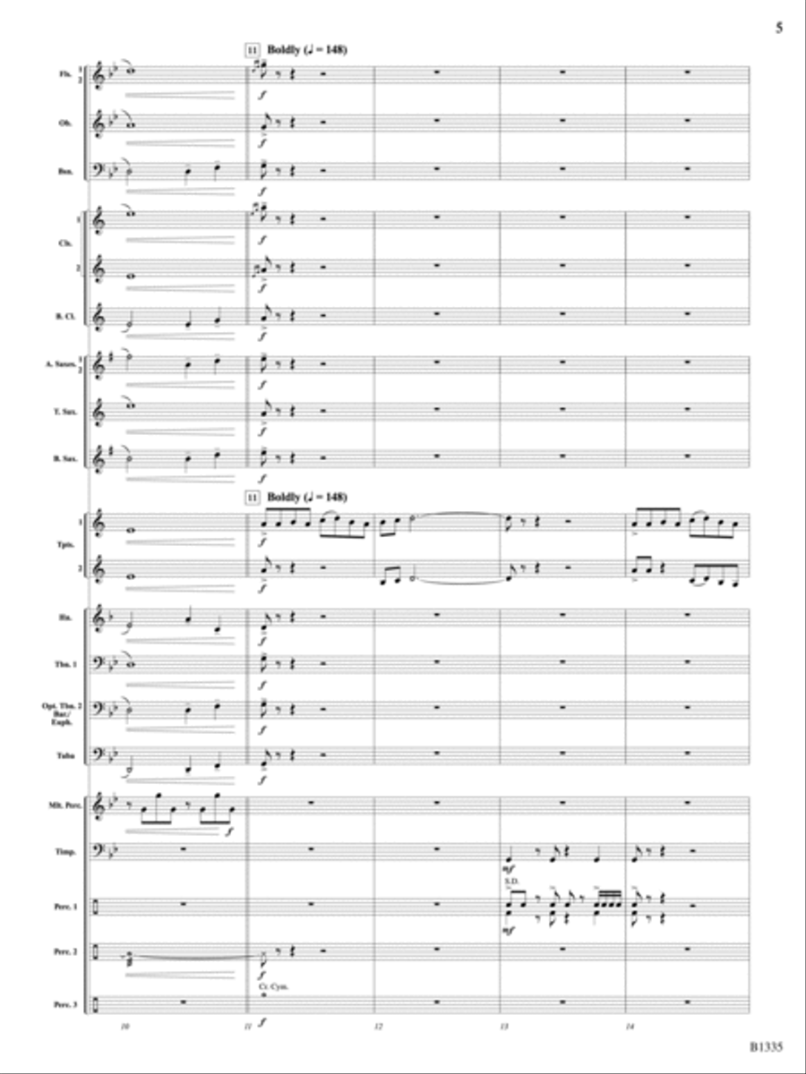 Ghost Riders: Score Concert Band scores gallery preview page 5