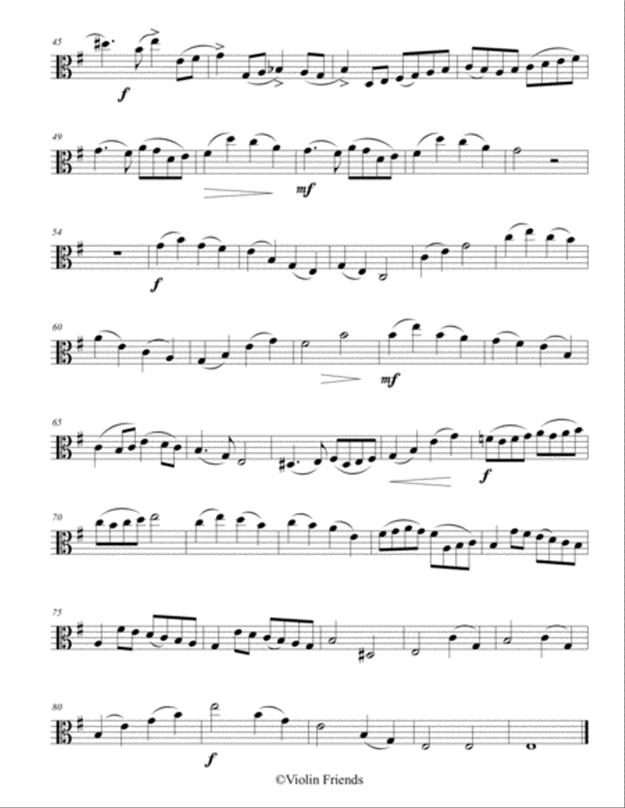 Rieding Concerto Op.35 for Viola and Piano Piano scores gallery preview page 3