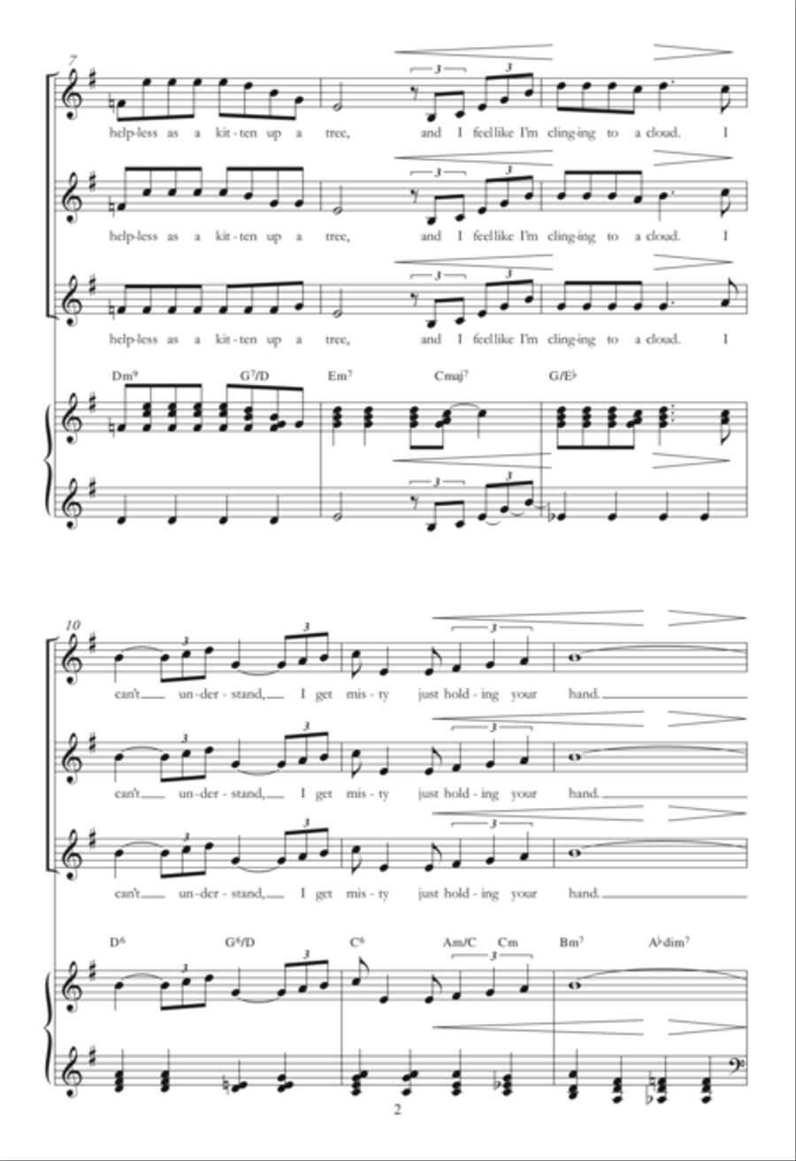 Misty (arr. Berty Rice) SSA scores gallery preview page 2