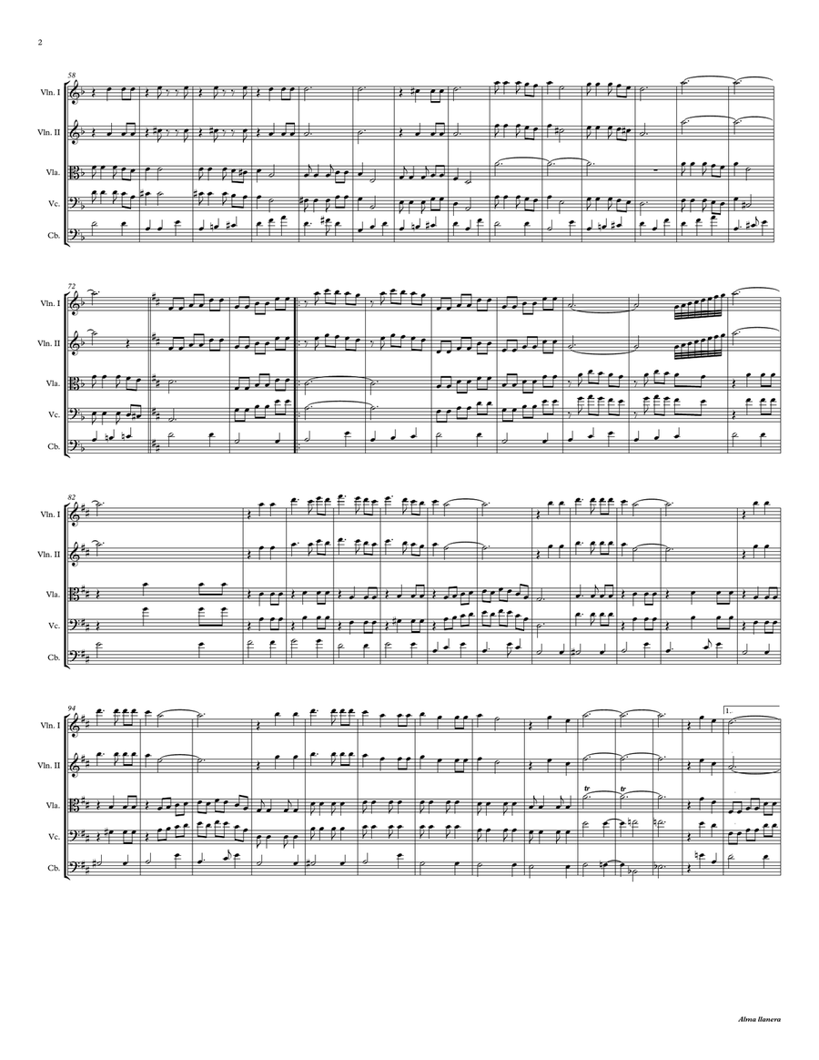 Alma llanera String Quartet scores gallery preview page 2