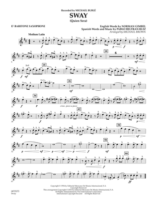 Sway (Quien Sera) - Eb Baritone Saxophone