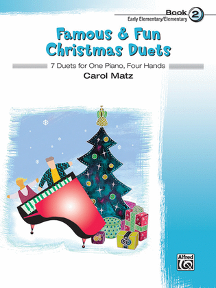 Book cover for Famous & Fun Christmas Duets, Book 2