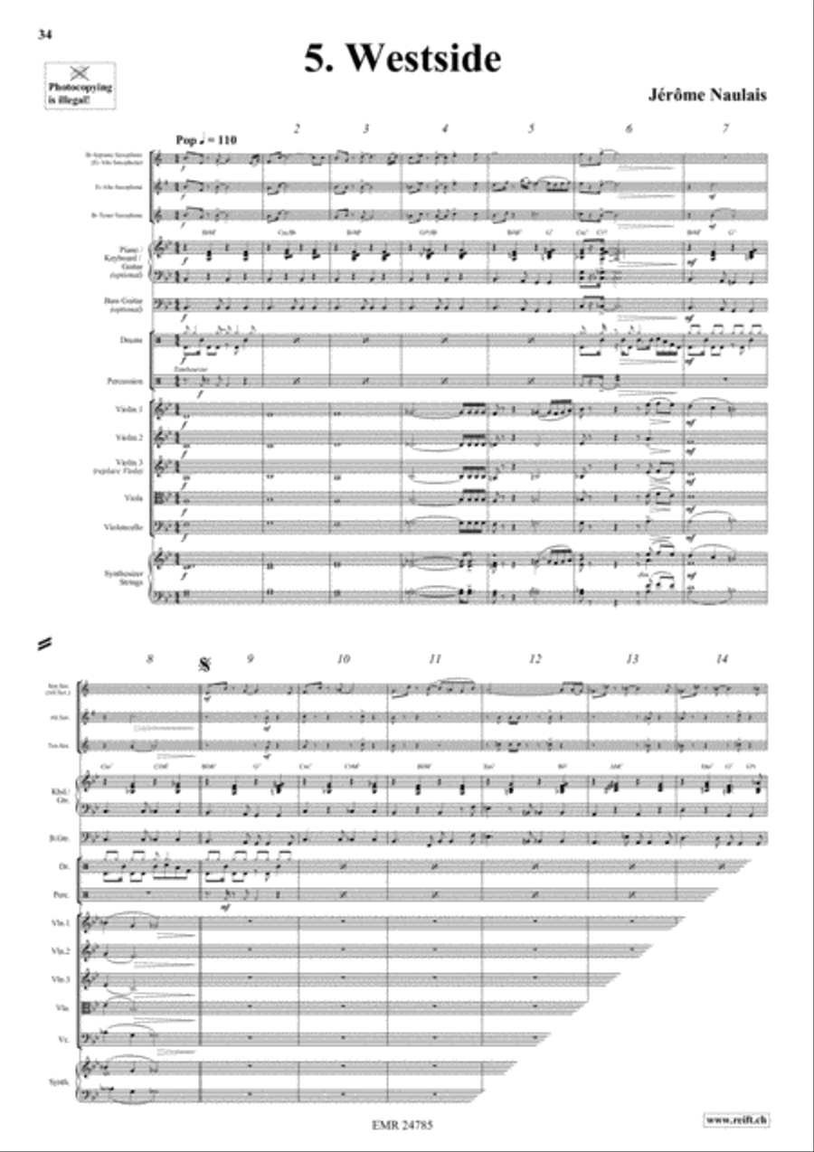 Play With Your Band Volume 4 Saxophone Ensemble scores gallery preview page 8
