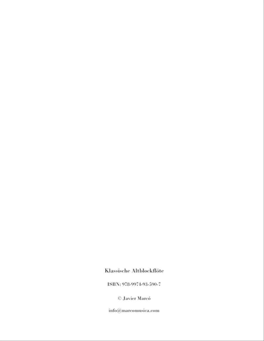 Klassische Altblockflöte Alto Recorder scores gallery preview page 2