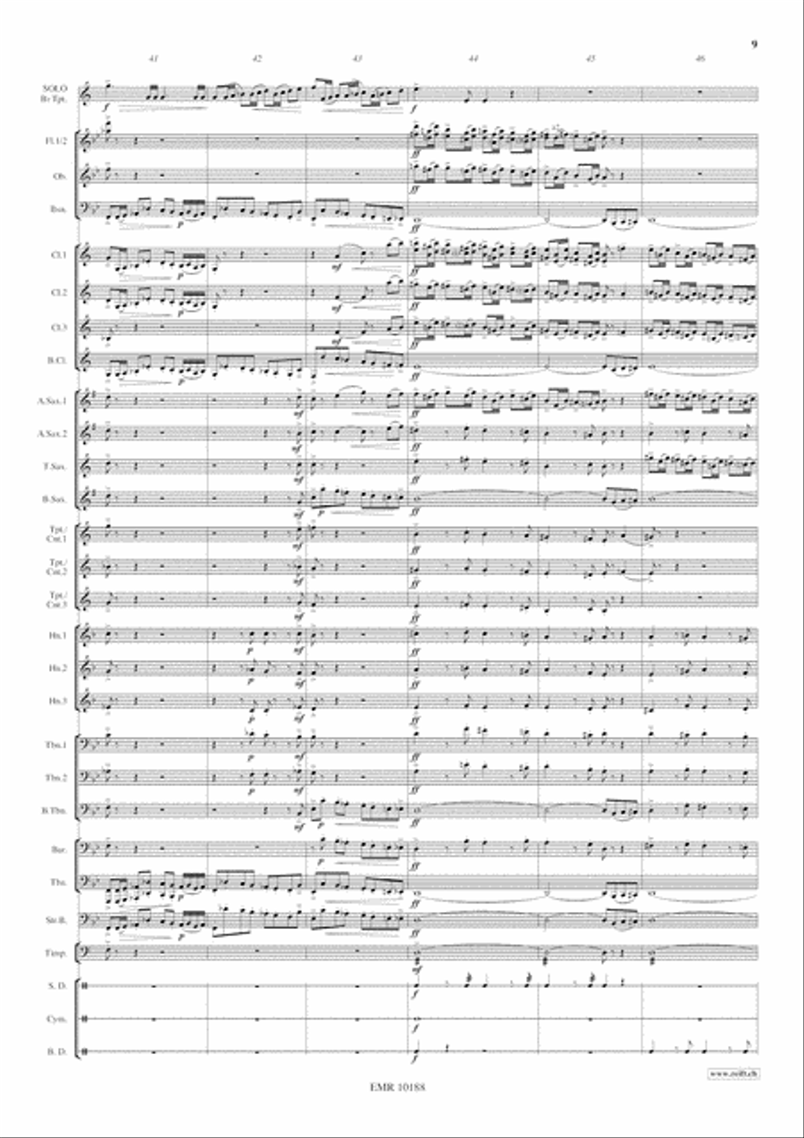 Konzert-Etude Concert Band scores gallery preview page 10
