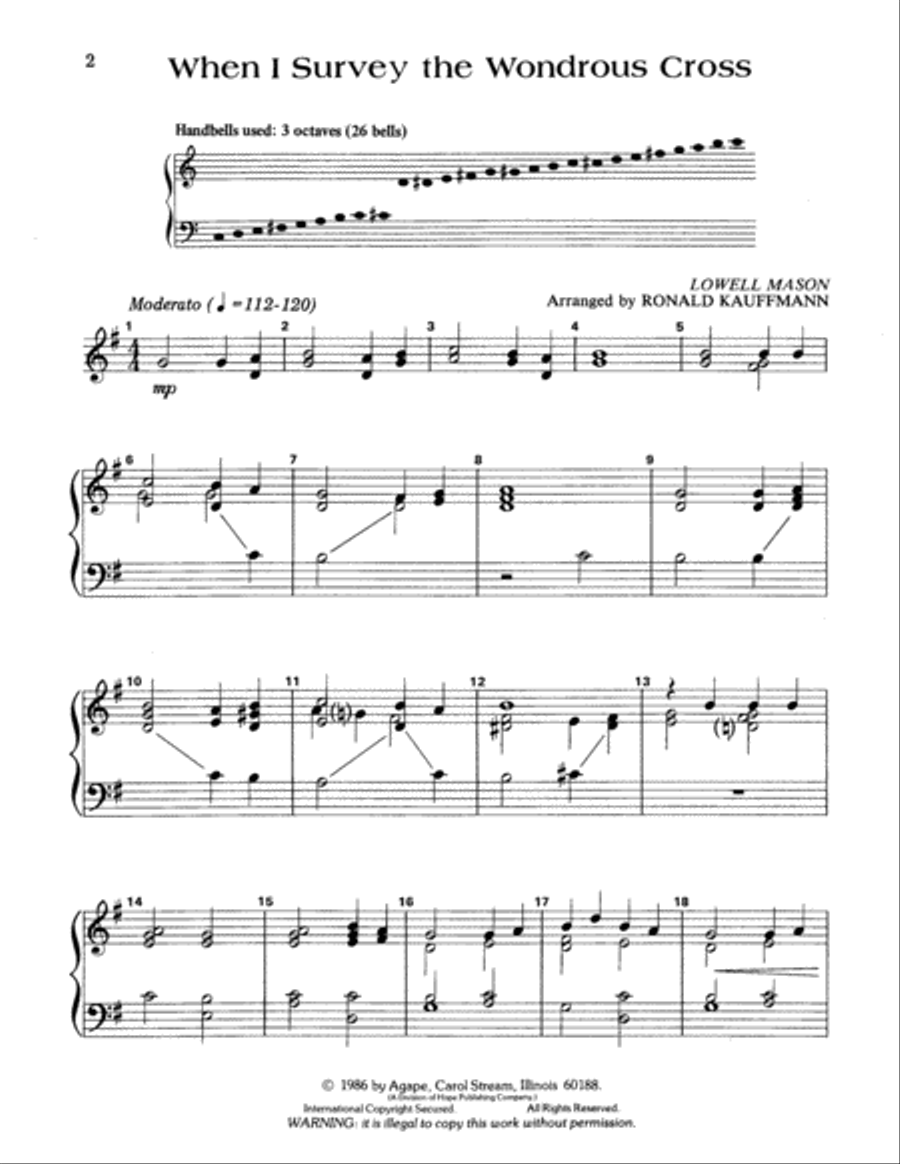 When I Survey the Wondrous Cross 3-Octaves scores gallery preview page 2