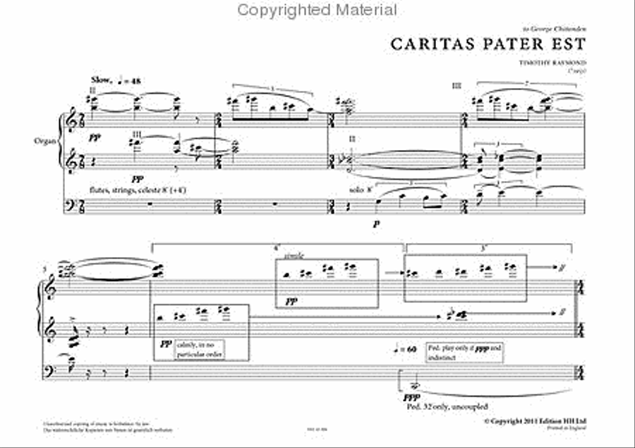 Caritas Pater est Caritas Pater est Organ Solo scores gallery preview page 2