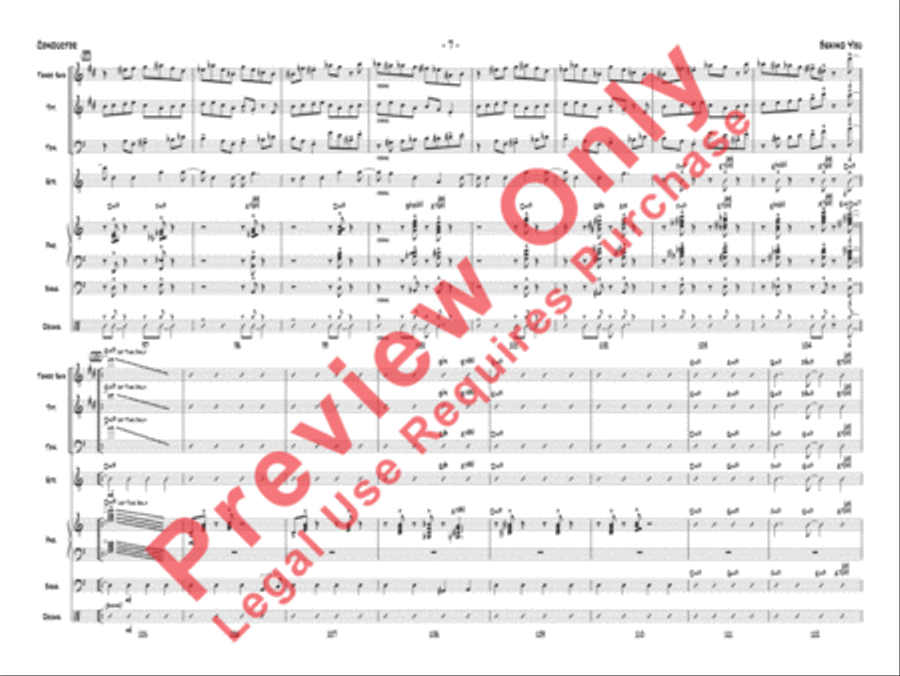 Behind You Jazz Ensemble scores gallery preview page 8