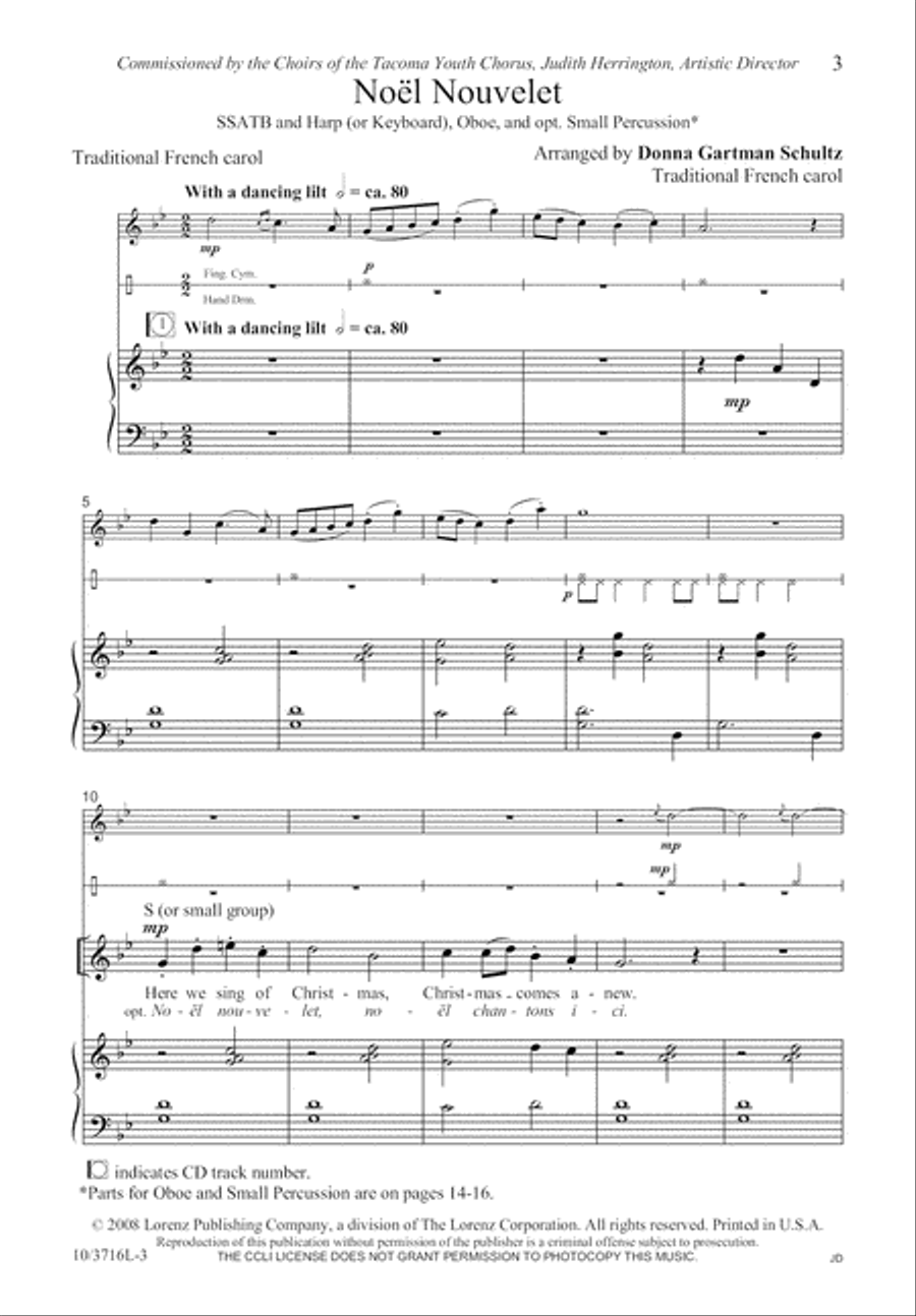 Noël Nouvelet SSATB scores gallery preview page 4