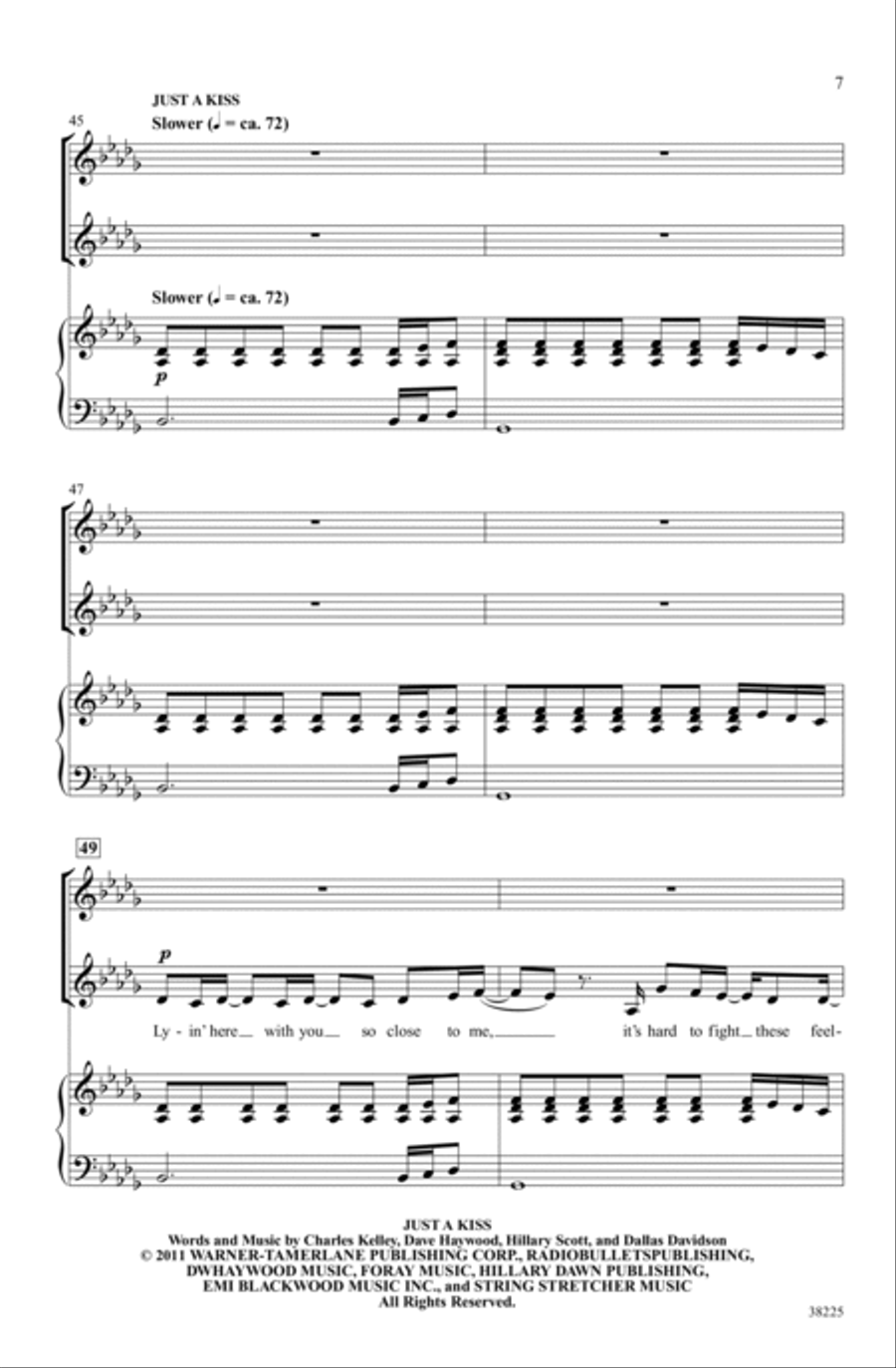 I Run to You: The Hits of Lady Antebellum Choir scores gallery preview page 6