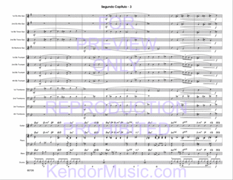 Segundo Capitulo (Full Score) Jazz Ensemble scores gallery preview page 5