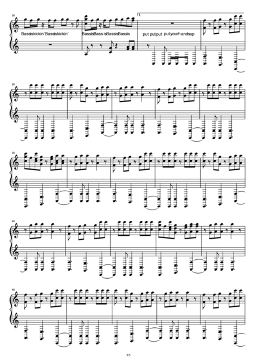 Blocks Blocks Piano Solo scores gallery preview page 3