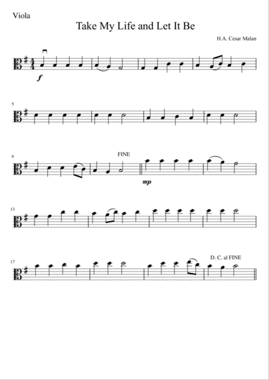 Take My Life and Let It Be String Orchestra scores gallery preview page 6