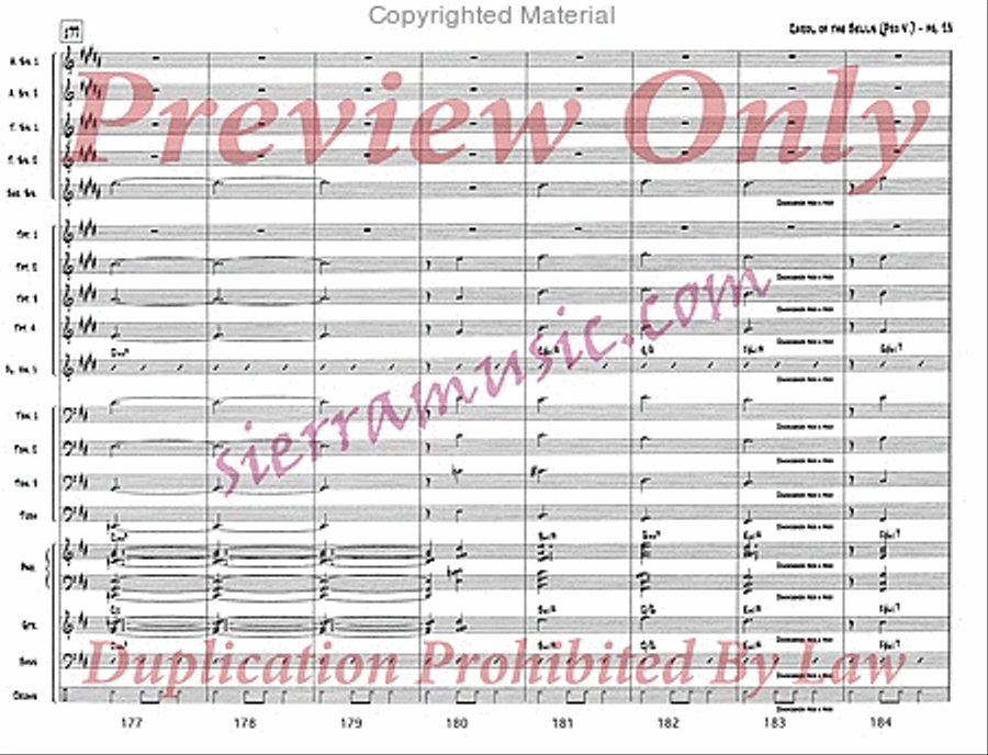 Carol of the Bells (pro) Jazz Ensemble scores gallery preview page 24