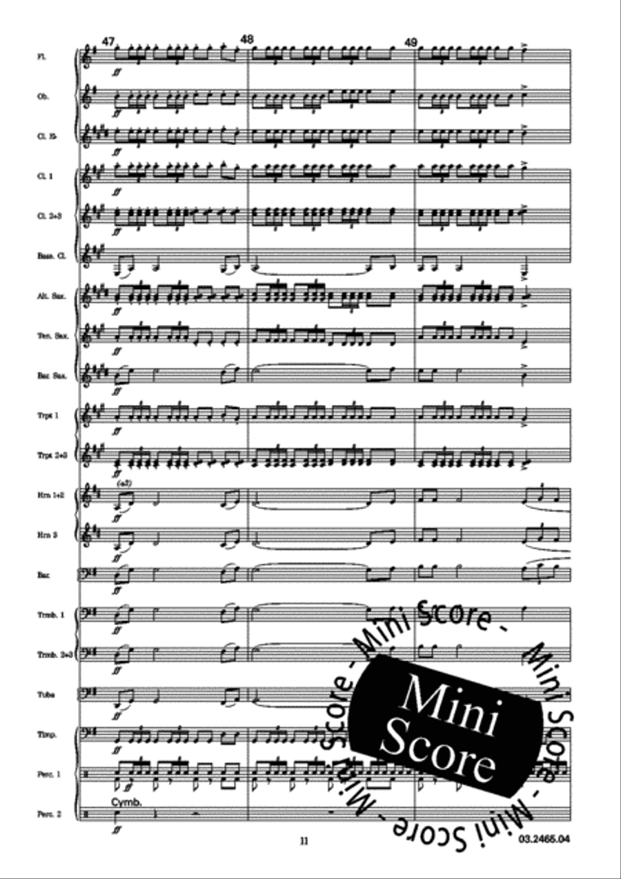 Con te Partiro/Time to Say Goodbye Concert Band scores gallery preview page 16