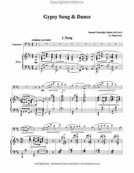 Gypsy Song and Dance for Euphonium and Piano