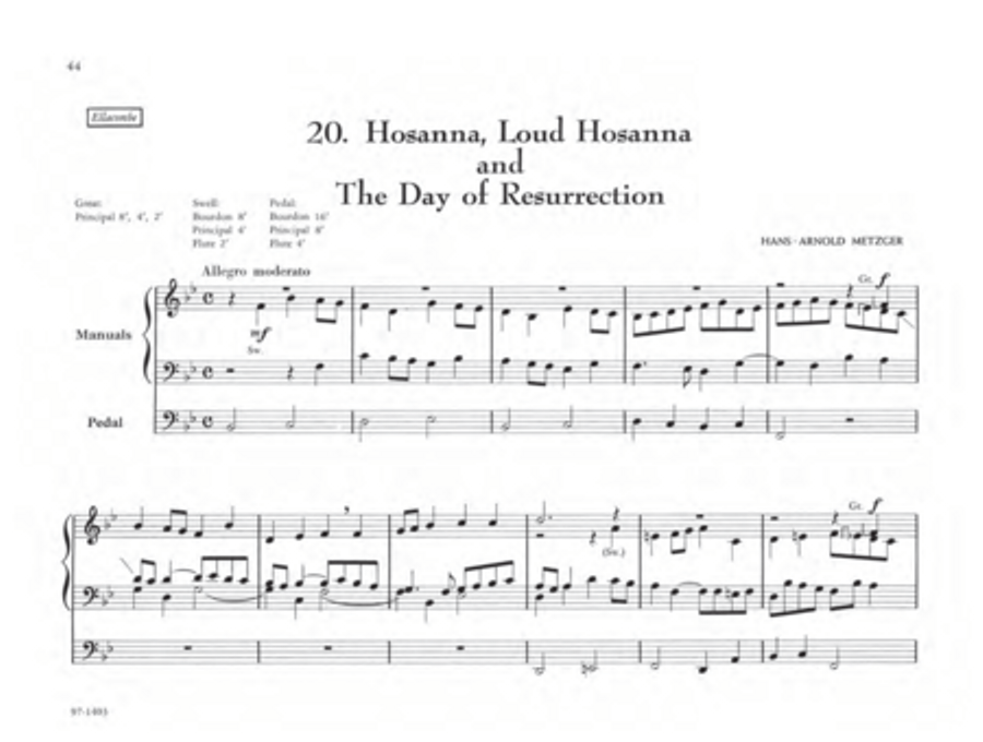 The Parish Organist, Part 07 (Lent, Palm Sunday, Holy Week) Organ scores gallery preview page 20