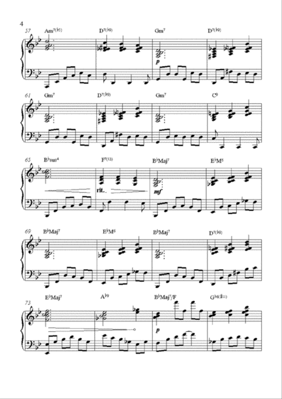 A Child Is Born Piano Solo scores gallery preview page 5