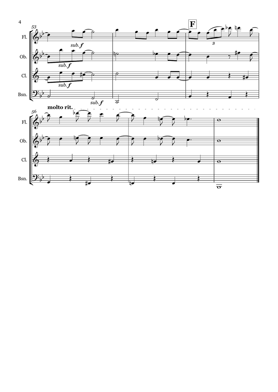 You've Got A Friend In Me Woodwind Quartet scores gallery preview page 4