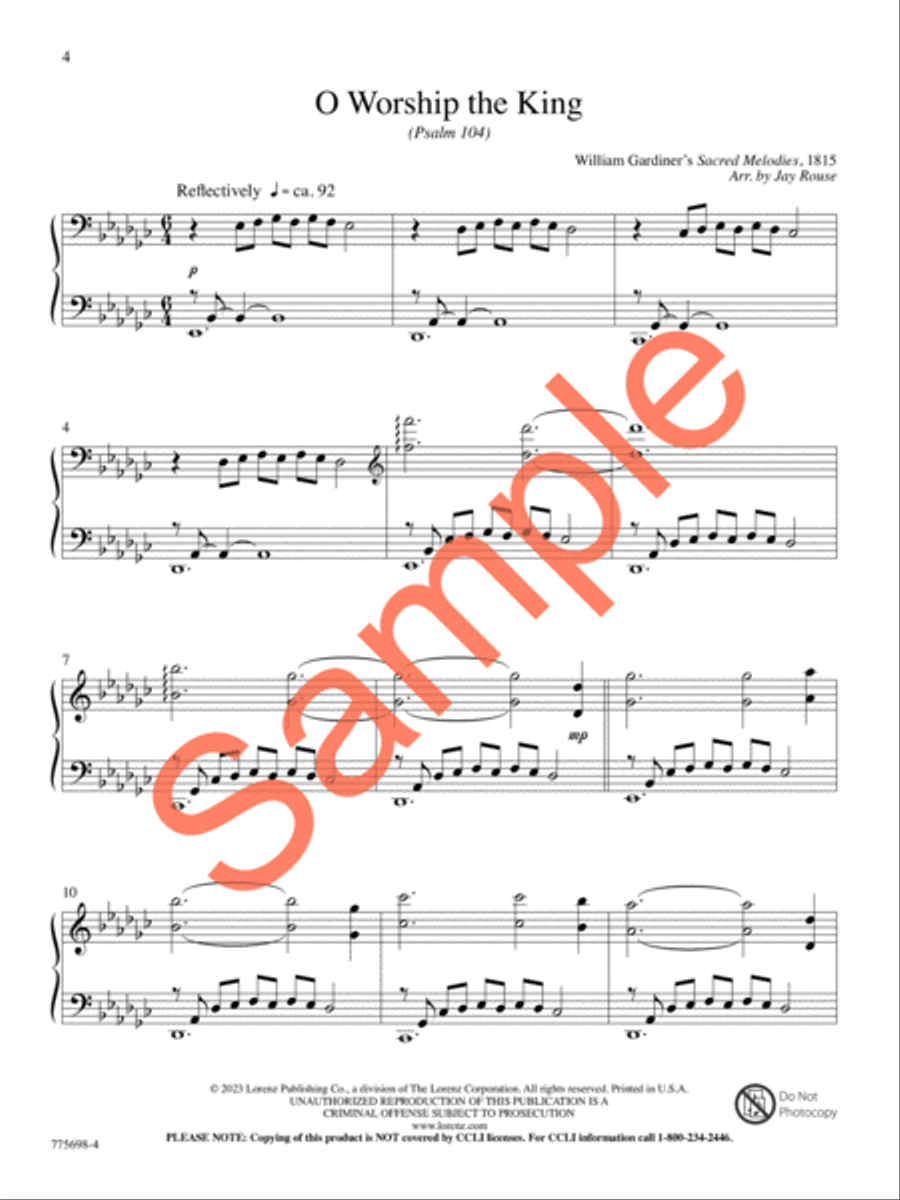Hiding in Thee Piano Solo scores gallery preview page 5