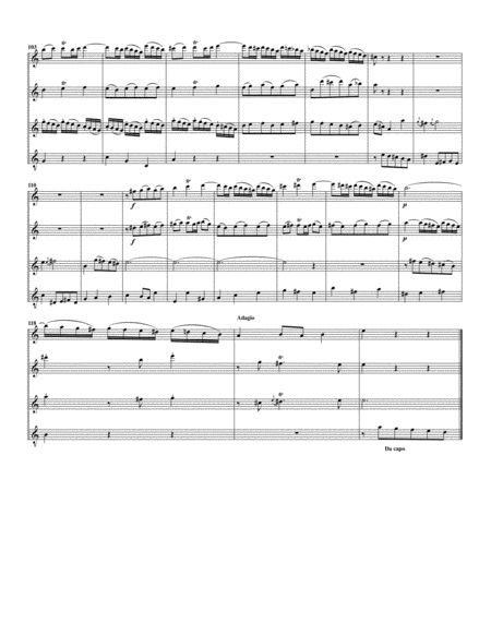 Aria: Der Heiland kennet ja die Seinen from Cantata BWV 109 (arrangement for 4 recorders)