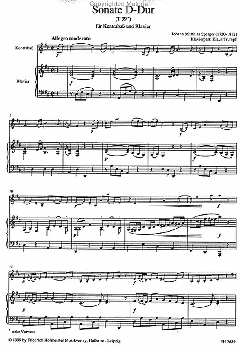 Sonate D-Dur (T39)