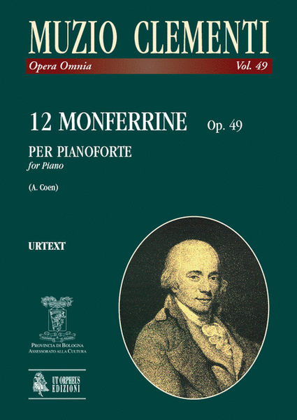 12 Monferrine Op. 49 for Piano by Muzio Clementi Piano Solo - Sheet Music