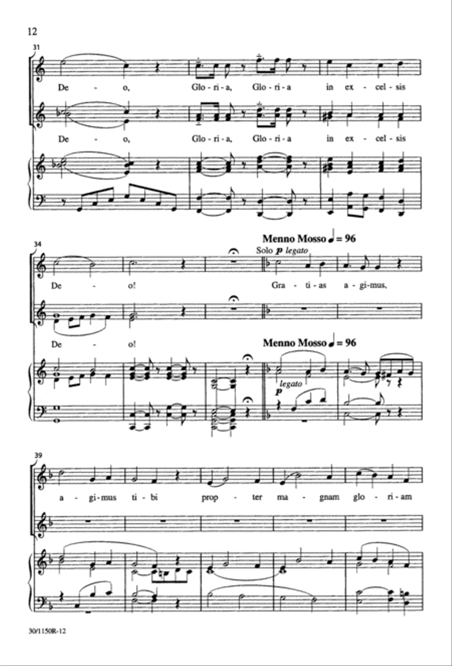 Messe Brève Messe Brève 2-Part scores gallery preview page 13