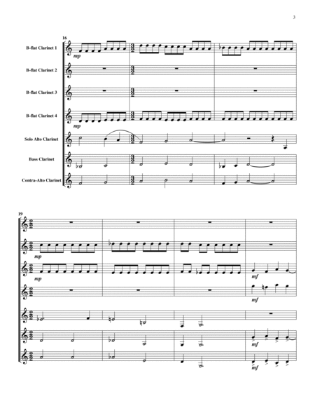 Little Concerto for Alto Clarinet and Clarinet Choir (Score)