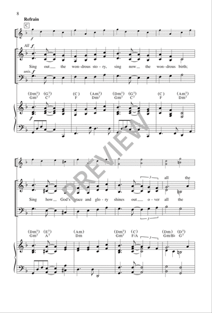 Welcome the Child 4-Part scores gallery preview page 9