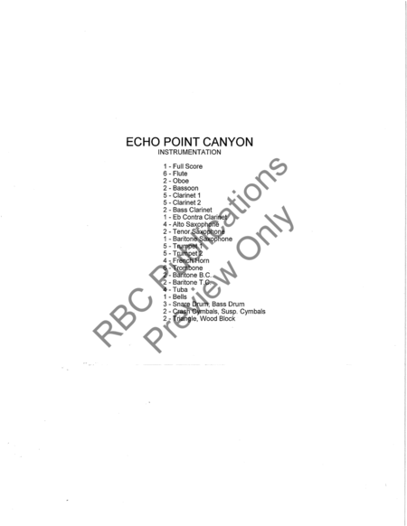 Echo Point Canyon