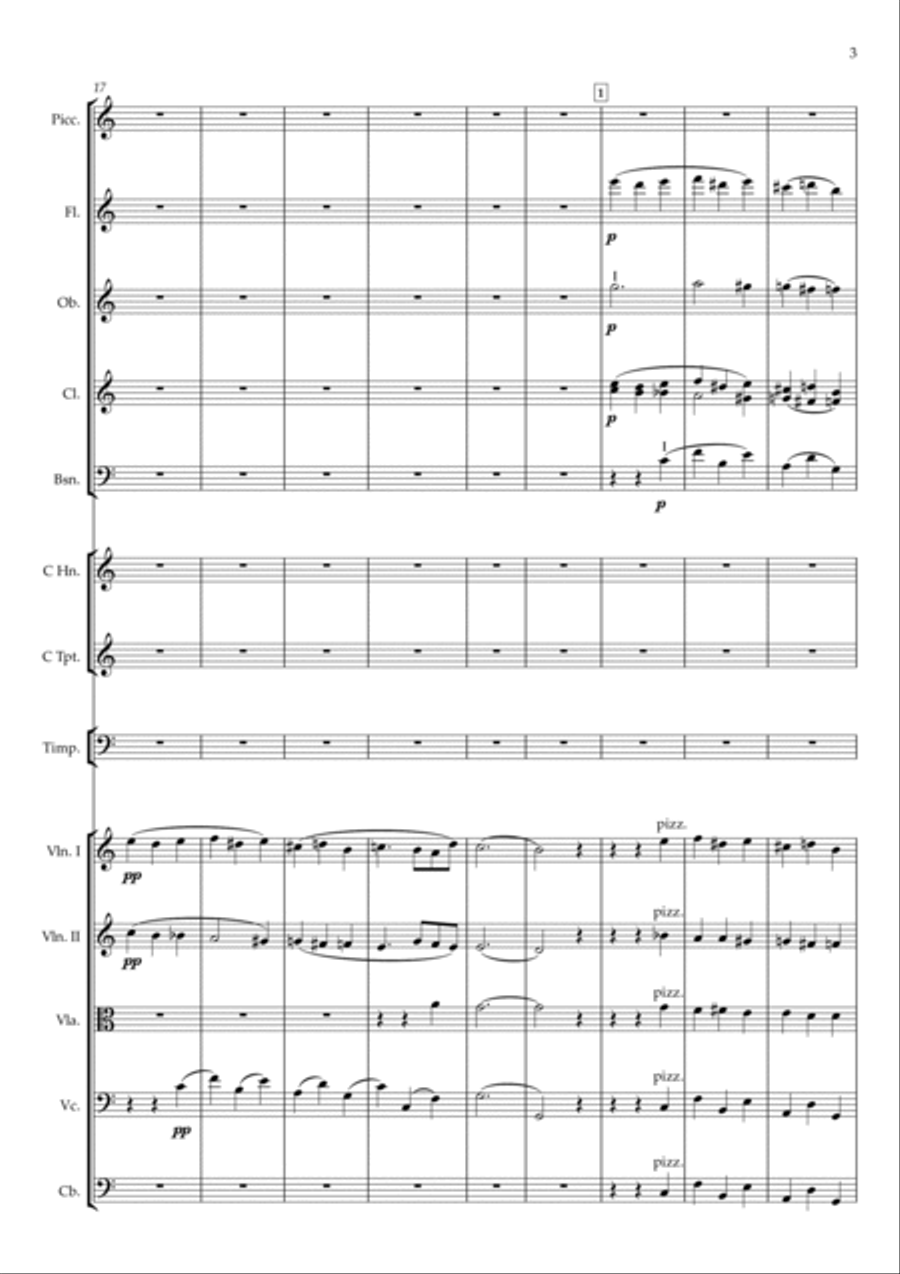 Overture to the vaudeville 'Young Mother and the 48 Year Old Fiance' Full Orchestra scores gallery preview page 3