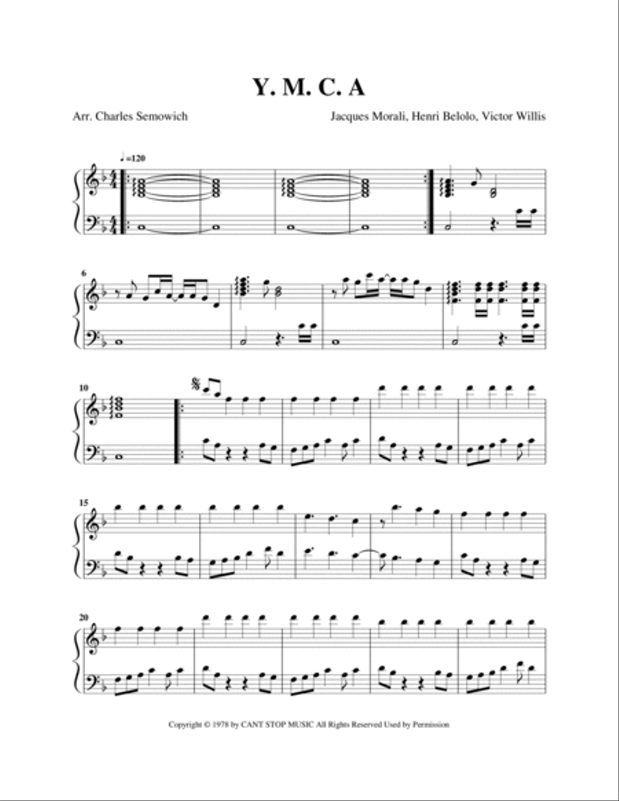 Y.m.c.a. Carillon scores gallery preview page 2