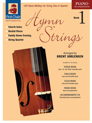 Book cover for Hymn Strings Book 1 - Piano