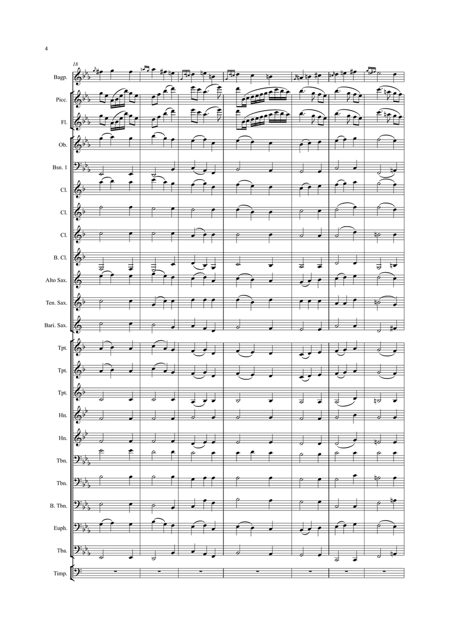 The Day Thou Gavest Concert Band scores gallery preview page 4