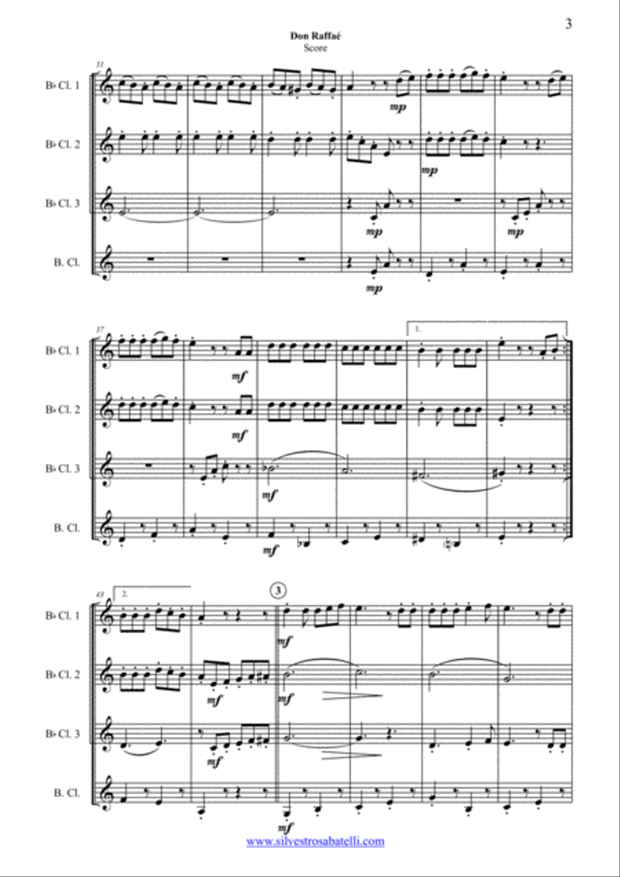 Don Raffae' Woodwind Quartet scores gallery preview page 4